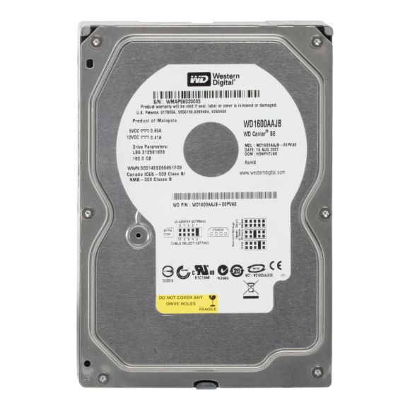 WD CAVIAR SE 160GB 7.2K 8MB ATA 3.5'' WD1600AAJB