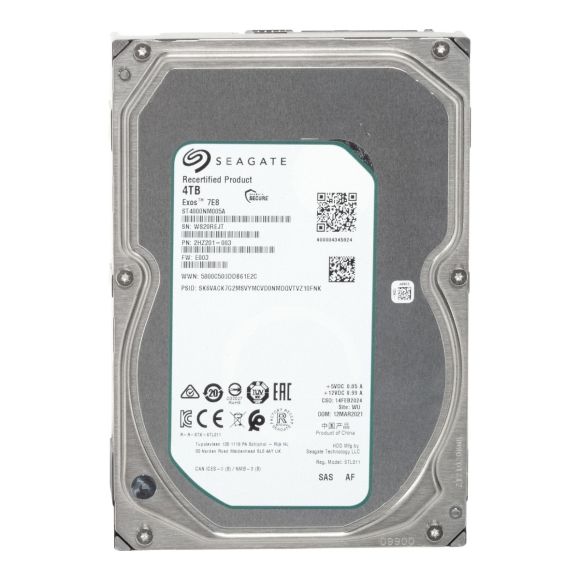 SEAGATE EXOS 7E8 4TB SAS-3 7.2K 256MB 3.5'' ST4000NM005A