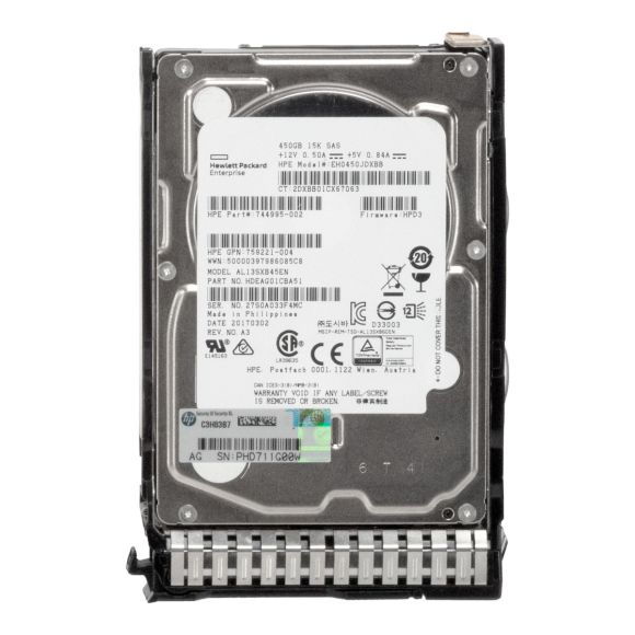 HP 759547-001 744995-002 450GB 15K 128MB SAS-3 2.5'' EH0450JDXBB