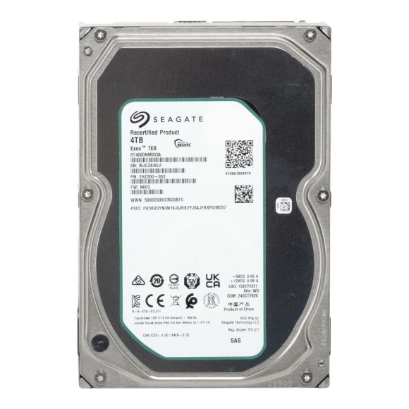 SEAGATE EXOS 7E8 4TB SAS-3 7.2K 256MB 3.5'' ST4000NM003A