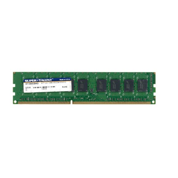 SUPER TALENT W1066EB4G 4GB DDR3 1066MHz ECC UNBUFFERED