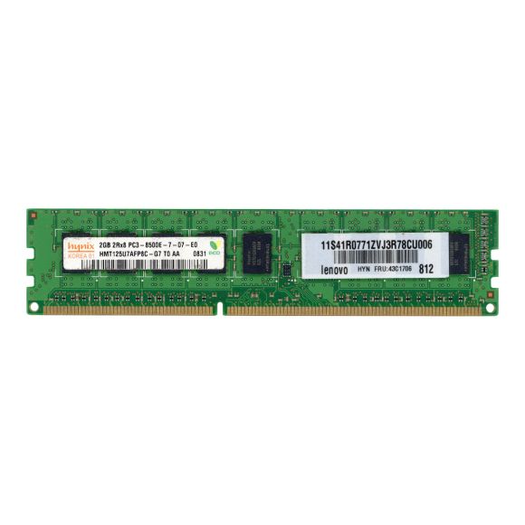 LENOVO 43C1706 2GB DDR3 1066MHz ECC UNBUFFERED HMT125U7AFP8C-G7