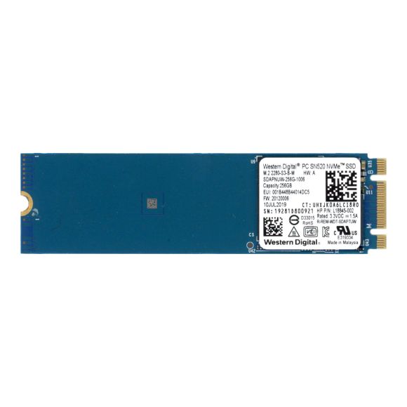 WD PC SN520 NVMe SDAPNUW-256G-1006 256GB TLC PCIe 3.0 M.2 L18845-002