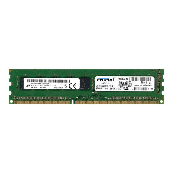 MICRON MT18KSF1G72AZ-1G6E1ZF 8GB DDR3 1600MHz ECC UNBUFFERED