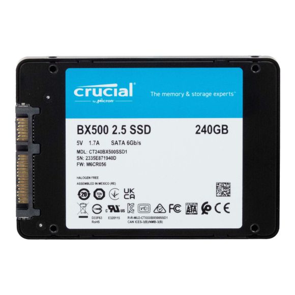 CRUCIAL CT240BX500SSD1 240GB SATA 6Gb/s BX500