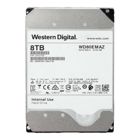 WD WD80EMAZ 8TB SATA 6Gb/s  5400 RPM 256MB CACHE