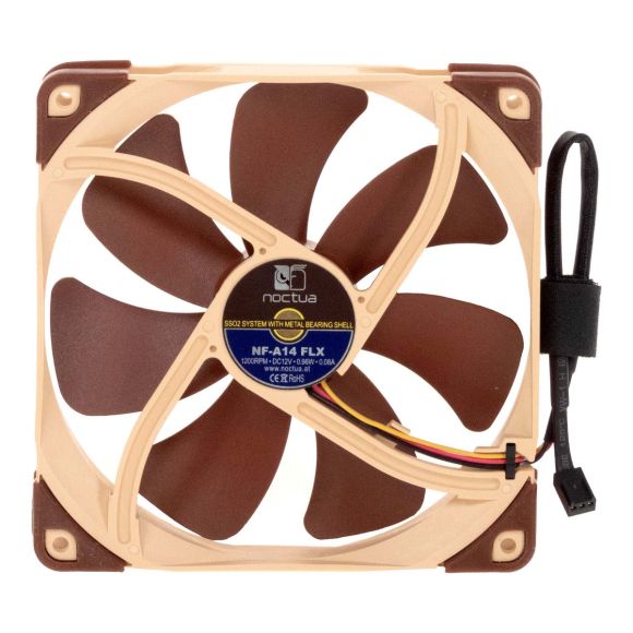 NOCTUA NF-A14 FLX 3-PIN 12V 0.08A 0.96W 1200RPM 140x140x25mm