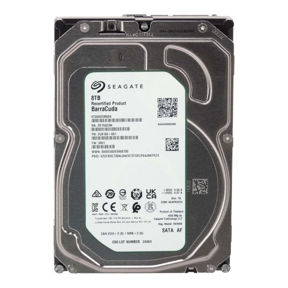 SEAGATE BarraCuda 8TB SATA III 5.4K 256MB 3.5'' ST8000DM004