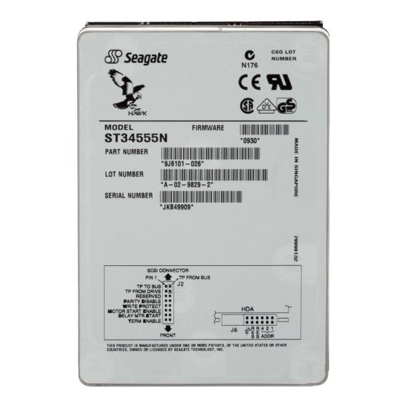 SEAGATE HAWK 4XL 4GB 7.2K ULTRA SCSI 3.5'' ST34555N