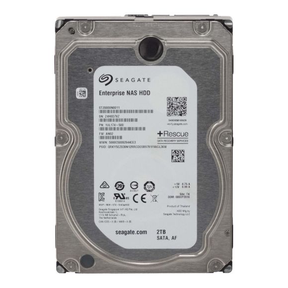 SEAGATE ENTERPRISE NAS HDD 2TB 7.2K 128MB SATA III 3.5'' ST2000VN0011