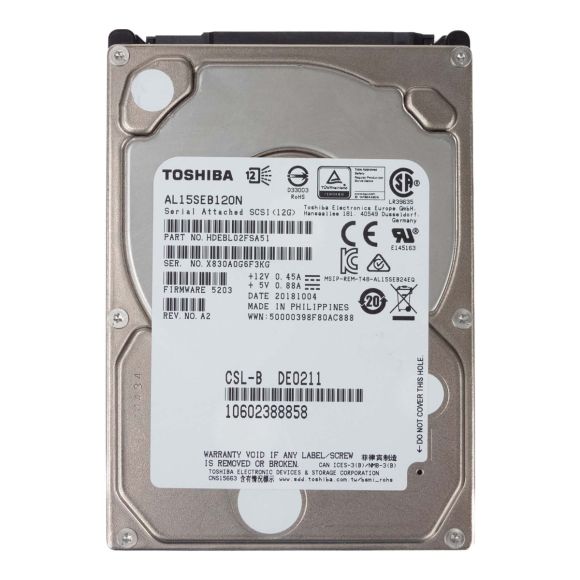 FUJITSU 10602388858 1.2TB 10K 128MB SAS-3 2.5'' AL15SEB120N