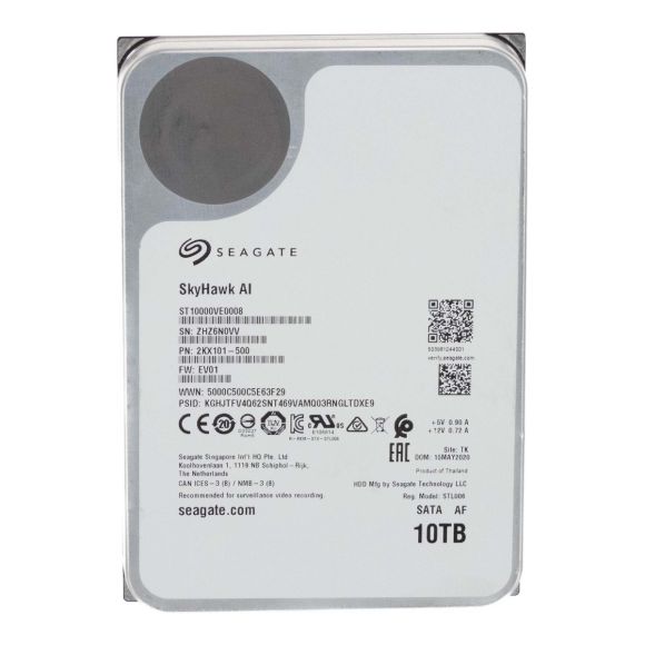 SEAGATE SkyHawk AI 10TB 7.2K 256MB SATA III 3.5'' ST10000VE0008