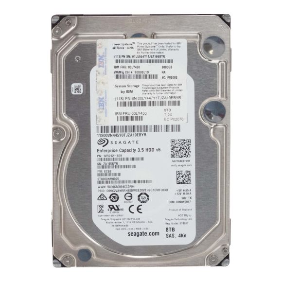 IBM 00LY450 8TB 7.2K 256MB SAS-3 3.5'' ST8000NM0095