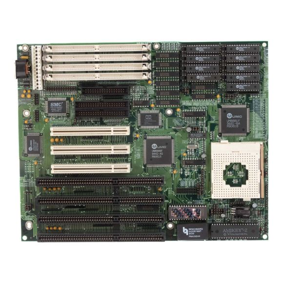 ECS UM8810PAIO REV:1.0 SOCKET 3 FPM DRAM PCI ISA BABY AT