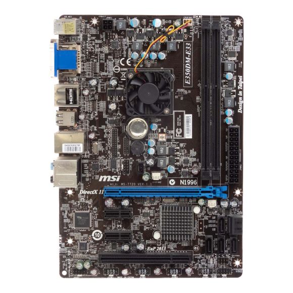 MSI E350DM-E33 MS-7720 VER:1.1 CPU AMD E-350 DDR3 PCIe PCI mATX