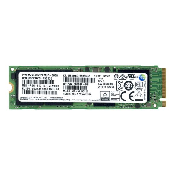 HP 862997-001 512GB M.2 PCIe x4 MZ-VLW5120