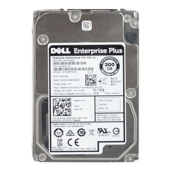 DELL 0GM1R8 300GB 15K 128MB SAS-3 2.5'' ST300MP0005