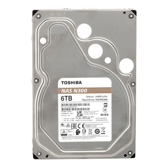 TOSHIBA NAS N300 6TB 7.2K 256MB SATA III 3.5'' HDEMX11ZNA51