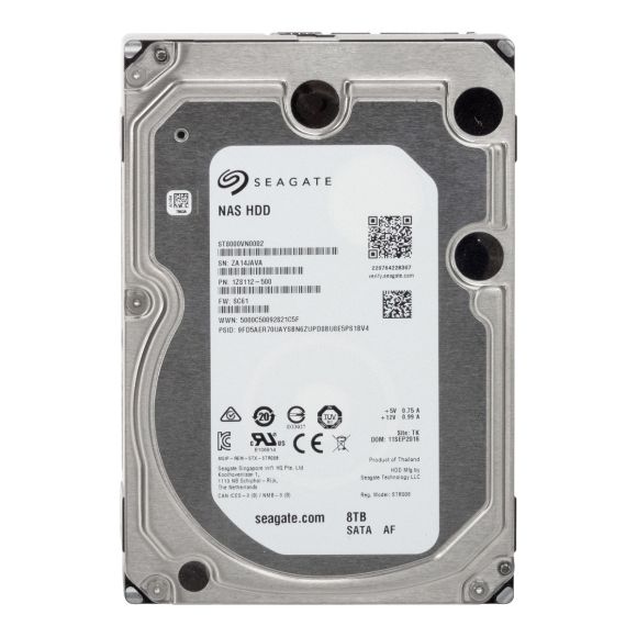 SEAGATE NAS HDD 8TB 7.2K 256MB SATA III 3.5'' ST8000VN0002