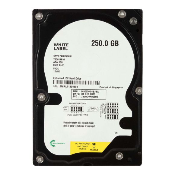 MDT 250GB 7.2K 8MB SATA II 3.5'' MD02500-BJBW