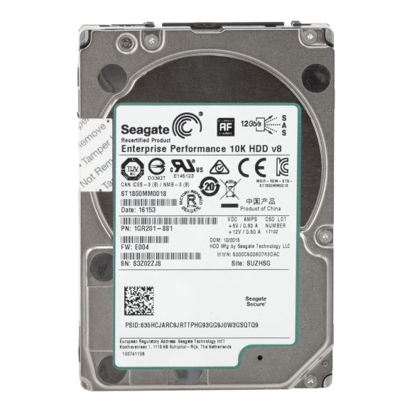 SEAGATE 1.8TB SAS-3 10K 128MB 2.5'' ST1800MM0018