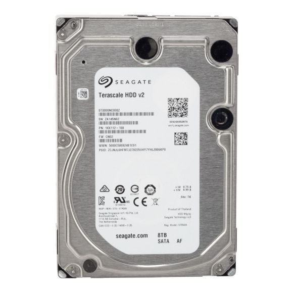 SEAGATE TERASCALE HDD v2 8TB 7.2K 256MB SATA III 3.5'' ST8000NC0002