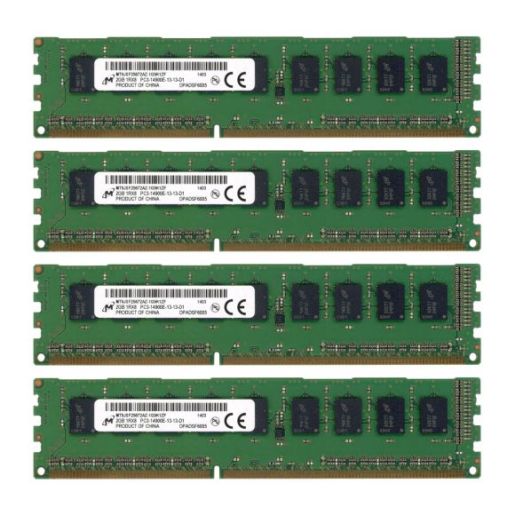 MICRON MT9JSF25672AZ-1G9K1ZF 8GB (4x 2GB) DDR3 1866MHz UNBUFFERED ECC