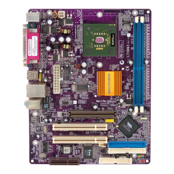 ECS L7VMM3 REV:1.0 C AMD Athlon 1400+ DDR AGP PCI CNR mATX