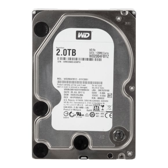 WD RE 2TB SATA III 7.2K 128MB 3.5'' WD2004FBYZ