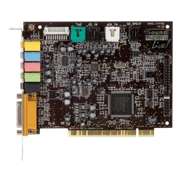 CREATIVE CT4780 SOUND BLASTER LIVE! EMU10K1-SFF PCI CARD