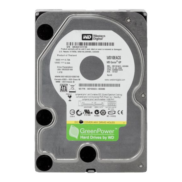 WD CAVIAR GP 1TB 7.2k 16MB SATA II 3.5'' WD10EACS