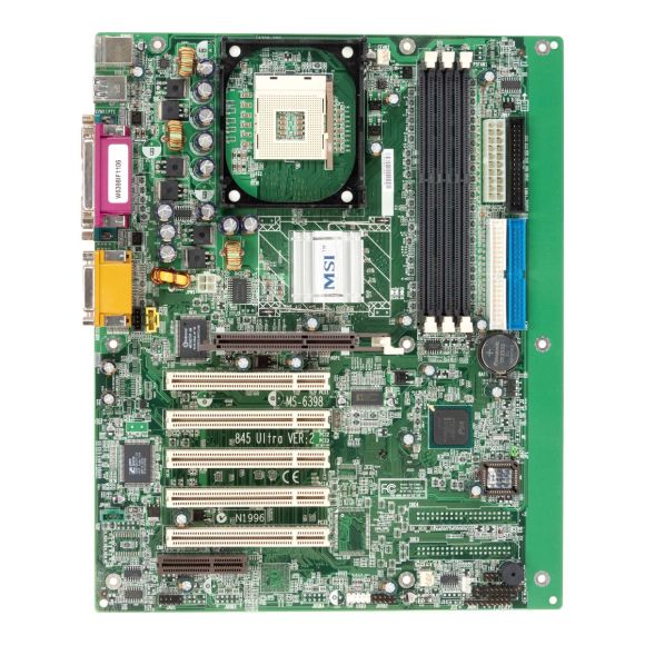 MSI MS-6398 845 ULTRA VER:2 SOCKET 478 DDR AGP PCI CNR ATX