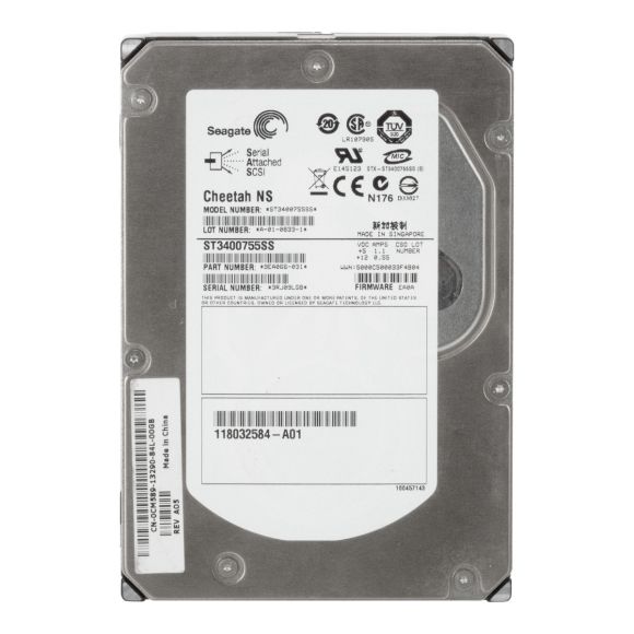 EMC 118032584-A01 0CM589 400GB 10K 16MB SAS 3.5'' ST3400755SS