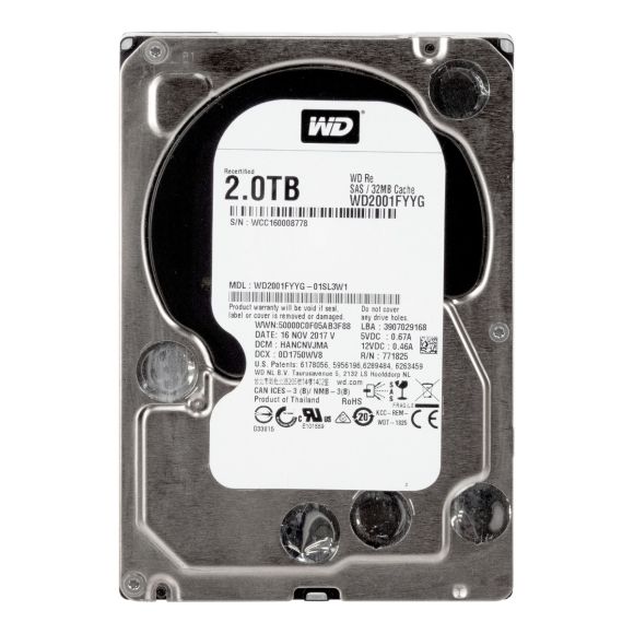 WD Re 2TB 7.2K 32MB SAS-2 3.5'' WD2001FYYG