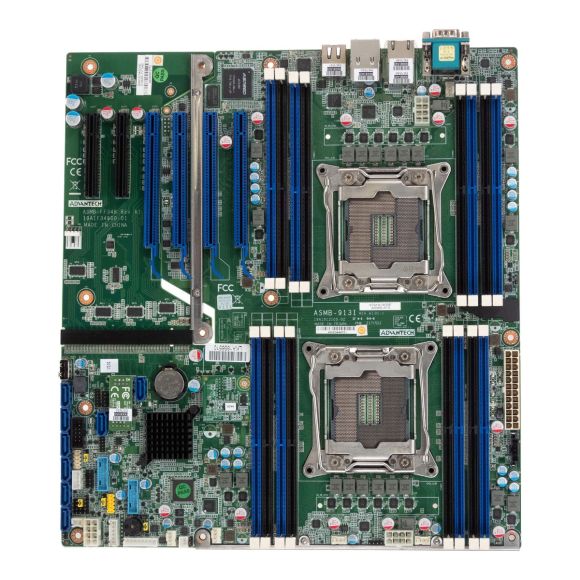 ADVANTECH ASMB-913I 2x LGA2011 16x DDR4 PCIe SERVER BOARD + RISER ASMB-FF348