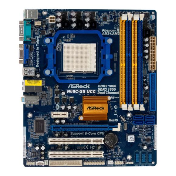 ASROCK N68C-GS UCC SOCKET AM2+ DDR2 PCIe PCI mATX