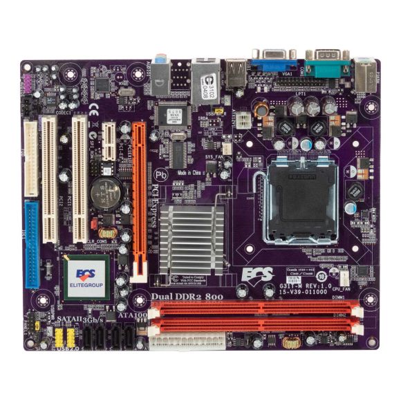 ECS G31T-M REV:1.0 SOCKET LGA775 DDR2 PCIe PCI mATX