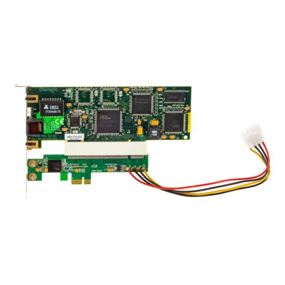 DIALOGIC DIVA BRI-2 803-010-02 ISDN FAX PCIe x1