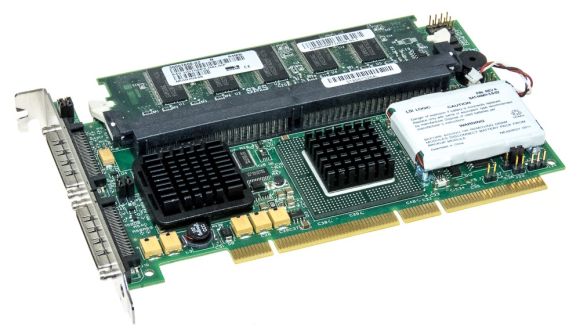 DELL PERC4/DC MEGARAID 2x U320 SCSI 64MB PCI-X BATTERY