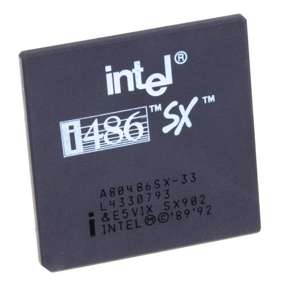 CPU INTEL A80486SX-33 33 MHz s.PGA168 L1 CACHE 8 KB