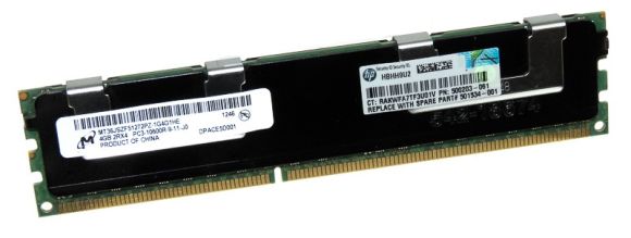 MICRON MT36JSZF51272PZ-1G4G1HE 4GB 1333MHz DDR3 ECC 501534-001