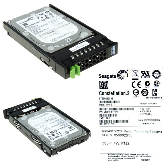 HDD FUJITSU A3C40136274 500GB SATA III 7.2K 2.5" ST9500620NS