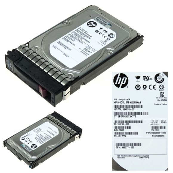 HDD HP MB3000EBKAB 3 TB 628180-001 SATA 7.2K 3.5''