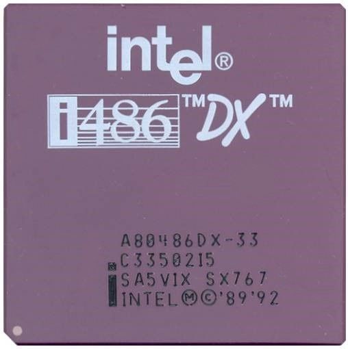 INTEL i486 DX A80486DX-33 PGA168 33MHz