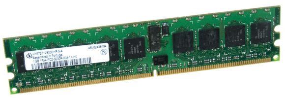 INFINEON HYS72T128000HR-5A 1GB DDR2 400MHz ECC