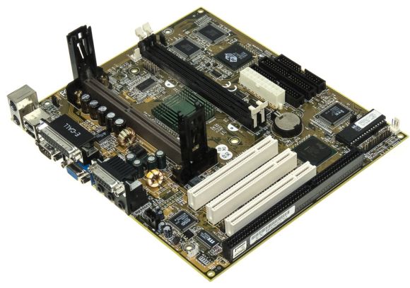 MOTHERBOARD CHAINTECH 6ESV0 SLOT1 SDRAM ISA PCI 