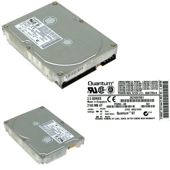 HDD QUANTUM ST21A472 2.1GB 5400 RPM ATA 3.5''