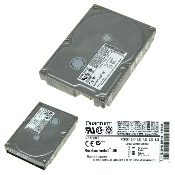 QUANTUM FIREBALL  SE21S012 50-PIN 2.1GB 5400RPM 3.5''