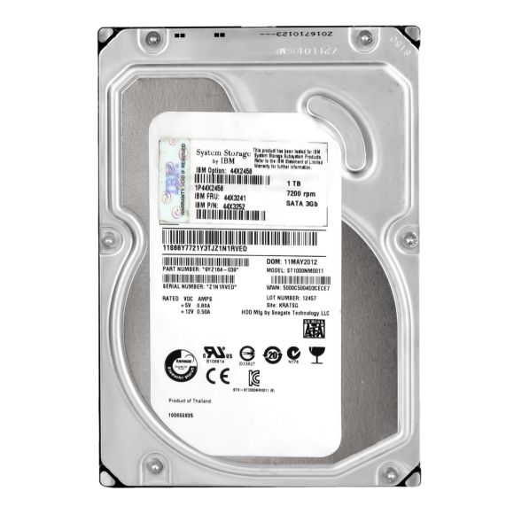 IBM 1TB SATA 44X3241 7.2K 3Gb 46C4455