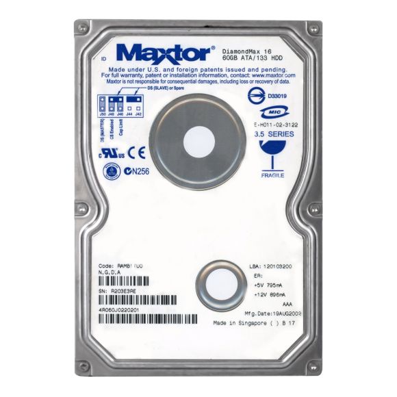MAXTOR 4R060J0 60GB ATA 5400RPM 3.5''